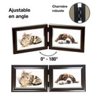 Elementals - Cadres photos doubles pour 2 photos de 6 po l x 4 po H (15,2 cm l x 10,2 cm H) - Horizontal - Paquet de 10-Les attaches pivotantes à l'arrière facilitent l'insertion des photos