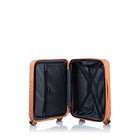 Champs - Ensemble de bagages rigide extensible 3 pieces Linen - Coral-Serrures TSA sur les valises de 24 et 28 pouces