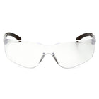 Lunettes de sécurité Atoka de Pyramex avec verres clairs antibuée et branches noires, Boîte de 12-Les verres antiégratignures protègent contre 99,9 % des rayons UV nocifs