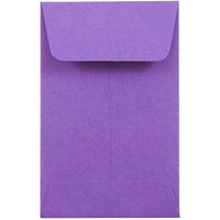 JAM Paper - Enveloppes à monnaie nº 1, 2,25 x 3,5 po, violet raisin, 50/paquet-Enveloppes à monnaie