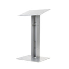 Urbann - Lutrin Y5 sans roulettes - aluminium et bois - naturel-610 mm x 510 mm x 1143 mm (24" x 20" x 45")