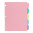 Staples - Intercalaires - Pastel-Diviseurs de format de lettre