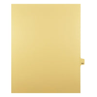Markmaker - Intercalaires imprimes Legal, Chamois, 1/25th coupe, format lettre, sans trous, 25 tabs/PQT, 5 PQT/Boite, Numero 142-Intercalaires imprimes Legal