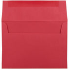JAM Paper - Enveloppes A7, 5 1/4 po x 7 1/4 po, rouge Noël, recyclées, paq./100 (15945g)-Taille : A7 (5 1/4 po x 7 1/4 po)