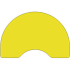 Flash Furniture – Table d’activités, haricot, 48 x 96 po, stratifié haute pression 1,25 po, pattes préscolaires réglables, jaune-Forme : haricot