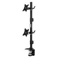 Amer Networks – Support vertical à pince pour moniteur double de 24 po (AMR2CV)-Support vertical à pince pour moniteur