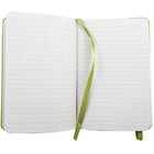 JAM Paper ? Carnet ligné couverture rigide, fermeture à élastique, format voyage (4 x 6 po), pomme verte, 2/paquet (340528852g)-Vendu séparément