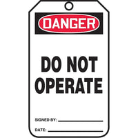 Accuform Signs - Étiquettes De Sécurité, Plastique, 3-3/8po La X 5-7/8po H, Anglais, paquet de 25-Hauteur 5-7/8po