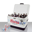 Coffre à glace Coors Light, 54 L-En acier inoxydable avec poignées en caoutchouc pour faciliter le transport