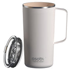 ASOBU - Puramic Tower Mug - 20 oz - Blanc-insolation sous vide `a double paroi