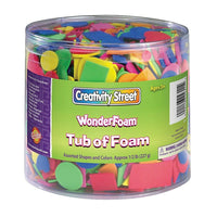 Pacon Wonderfoam Shapes, 1/2 livre, paquet de 3000-Pot de 1/2 lb, vendu au poids
