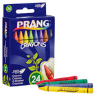 Prang - Crayons - taille standard - couleurs assorties - paquet de 24-Les crayons à base de pigments intenses offre des couleurs vives et une application lisse