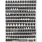 JAM Paper - Feuillets de lettres de l’alphabet, autocollants, noir, 5 paquets de 372/feuille (2132817353g)-Jaune