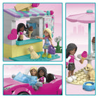 MEGA - Barbie Ensemble de jeu de construction convertible et stand de glaces - 225 pièces-225 pièces
