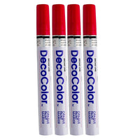 JAM Paper - Marqueur de peinture gras - Rouge - Paquet de 4 (86525802g)-Marqueur de peinture permettant de créer des projets créatifs innovants