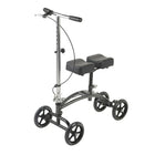 Drive Medical - Déambulateur avec repose-genou orientable à tampon double avec panier-Le déambulateur avec repose-genou peut être orienté pour une meilleure manœuvrabilité