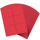 JAM Paper - Étiquettes d'adresse d'expédition - Grandes - 3 1/3 po x 4 po - rouges - Paquet de 120-Taille : Grand (3,3 x 4 pouces), Les étiquettes imprimables sont faciles à créer et à personnaliser