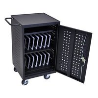Luxor – Chariot de chargement pour tablettes à 30 prises électriques, noir-Noir