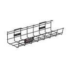 ShoppingAll - Chemin de câbles sous le bureau - Noir-Rack Large Et Spacieux: Profitez de notre espace de rangement de 120 mm x 420 mm qui garde les câbles et multiprises hors de vue pour un poste de travail sans encombrement