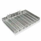 Azar Displays – Plateau à huit compartiments pour vernis à ongles, 2/paquet (225568)-Acrylique transparent