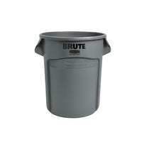 Rubbermaid - Poubelle Brute, 121 L-Contenant rond avec poignées moulées pour soulever et déplacer facilement sans glisser