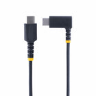 StarTech - Câble de charge USB-C vers USB-C coudé 60 W de 1 pi - Noir-Taux de transfert de données de 480 Mbps