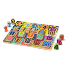 Melissa & Doug – Casse-tête chiffres à pièces surélevées (LCI3832)-Enfants de 3 ans et plus, de la prématernelle à la maternelle