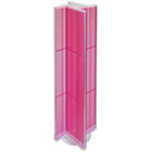 Azar Displays – Présentoir rotatif à panneaux perforés, 13,5 x 60 po, rose (700460-PNK)-En acrylique rose