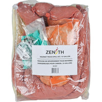 Zenith Safety – Trousse de déversements pour camion, 10 gallons, matières dangereuses, avec sac refermable-Contenu : 10 tampons absorbants (15 x 17 po), 3 remblais tubulaires (3 x 48 po), 2 coussins absorbants (8 x 18 po), 1 paire de gants en nitrile, 2x grand (11), 1 paire de lunettes de sécurité (taille unique), 1 sac à déchets (26 x 36 po)
