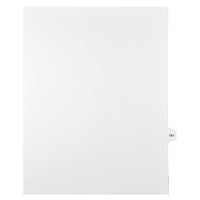 Mark Maker – Onglets séparateurs juridiques blancs, 1/15 onglets, format lettre, sans trous, numéro 161, 25/paquet-Onglets séparateurs blancs, 1/15 onglets