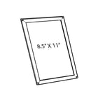 Azar Displays – Porte-affiche Opti Snap, 11 x 8,5 po, 10/paquet (300208-SLV)-Pour comptoir ou mural