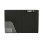 MerangueMD – Planchette avec pince et pochette intérieure, 12 1/2 x 9 1/4 po, noir-Pince à ressort en métal discrète