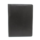Ashlin® – Journal rechargeable PETERBOROUGH avec poche pour cartes professionnelles et stylo, noir (P9004-49-01)-Cuir Napa Georgio pleine fleur noir minuit, parfait pour folios et accessoires en cuir. Ce matériel est doux mais durable. Cuir de luxe d'ASHLIN.