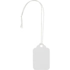 Staples - Étiquettes pour vente au détail - avec ficelle - 1 3/4 po x 1 3/32 po - blanc - Paquet de 50-Pratiques pour ranger des clés de secours