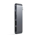 Satechi Hub pour Dispositifs USB-C - Gris sidéral-1 x micro/SD card reader slots