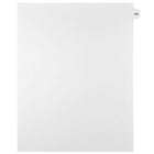 Mark Maker – Onglets séparateurs juridiques blancs, 1/15 onglets, format lettre, sans trous, numéro 106, 25/paquet-Onglets séparateurs blancs, 1/15 onglets
